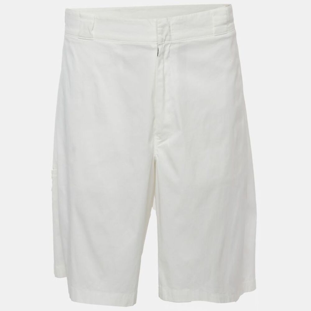 Prada White Cotton Bermuda Shorts Xxl